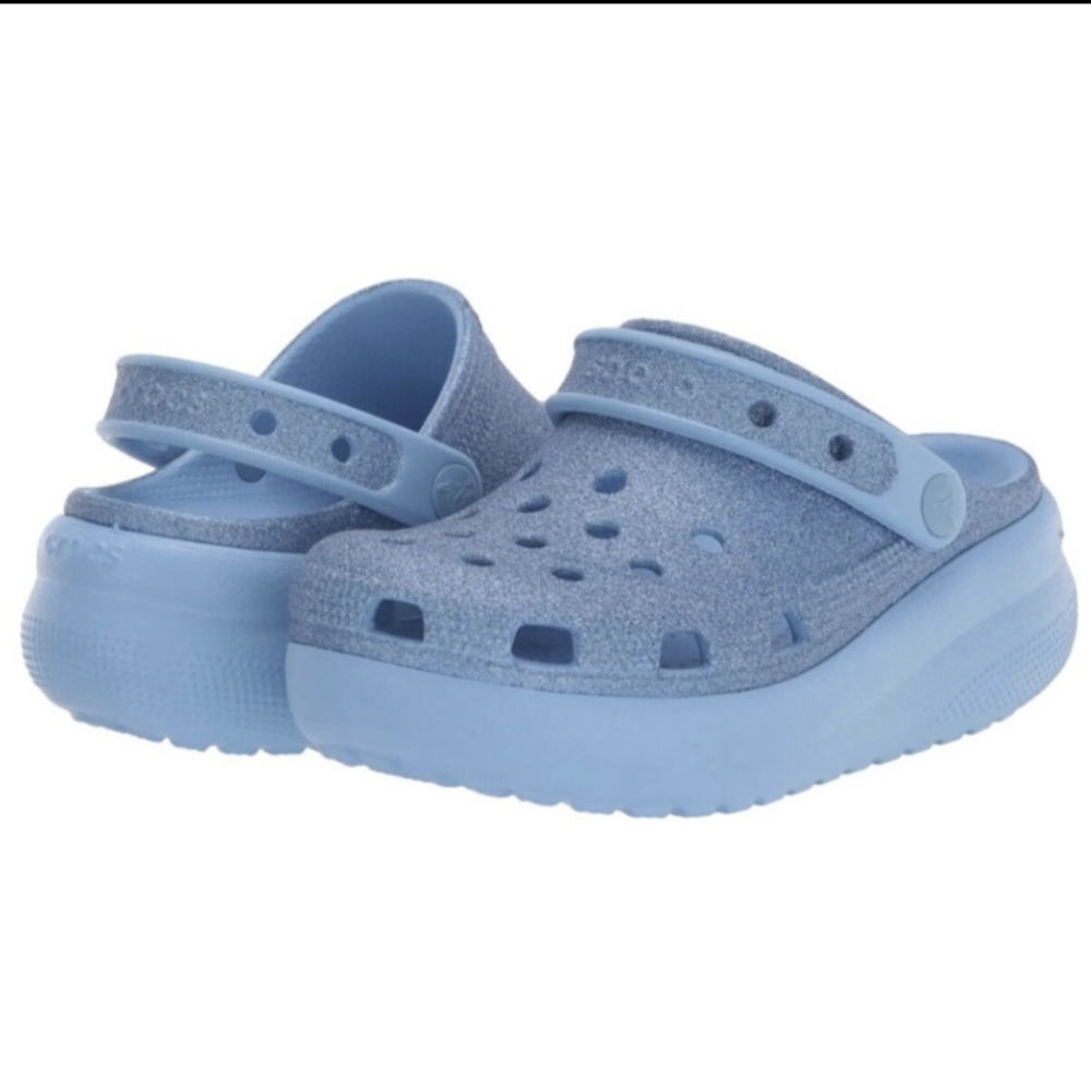 Cutie Crush Blue Sparkle Crocs